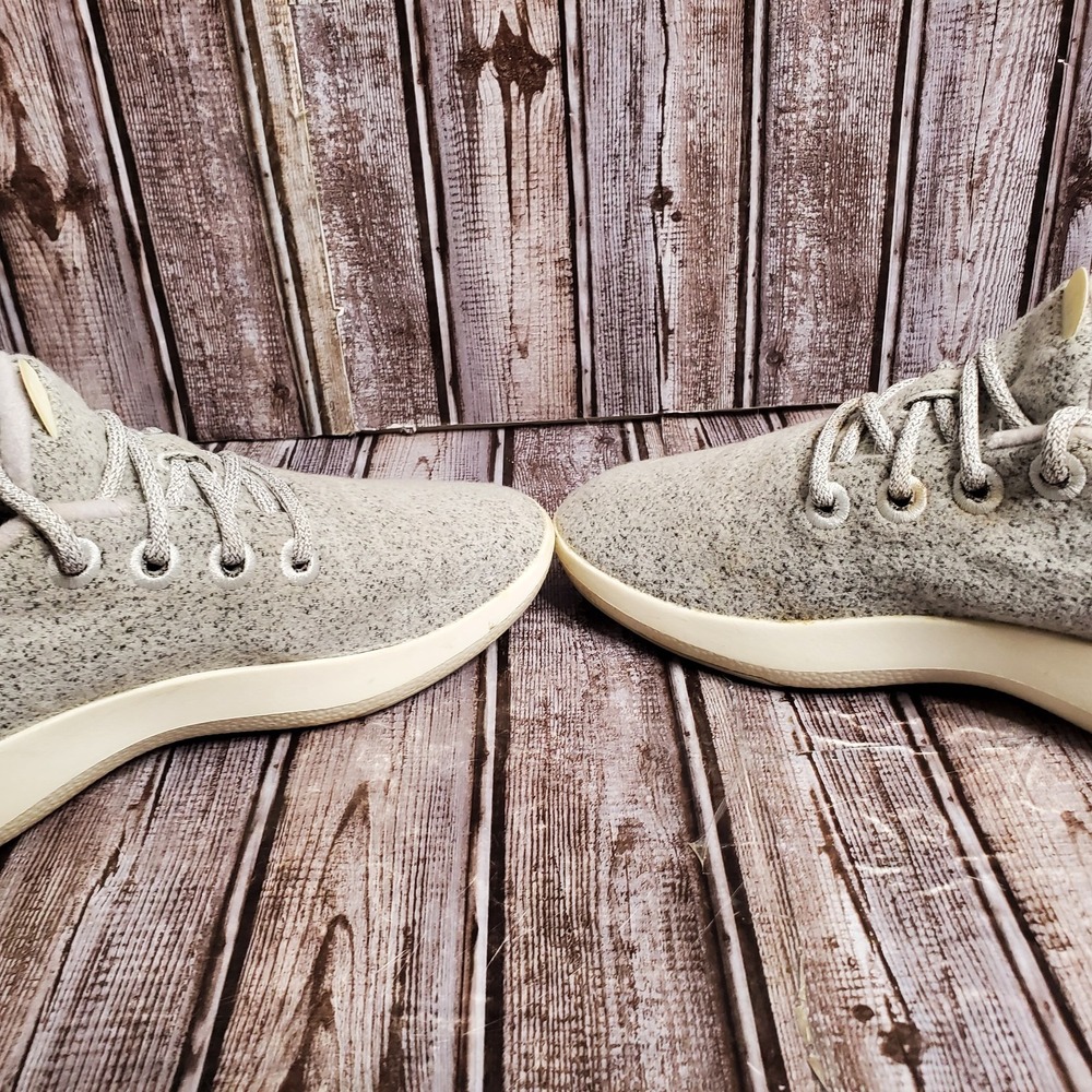 Allbirds Womens Wool Runner Mizzle Light Gray White Size 9 - Picture 7 of 15